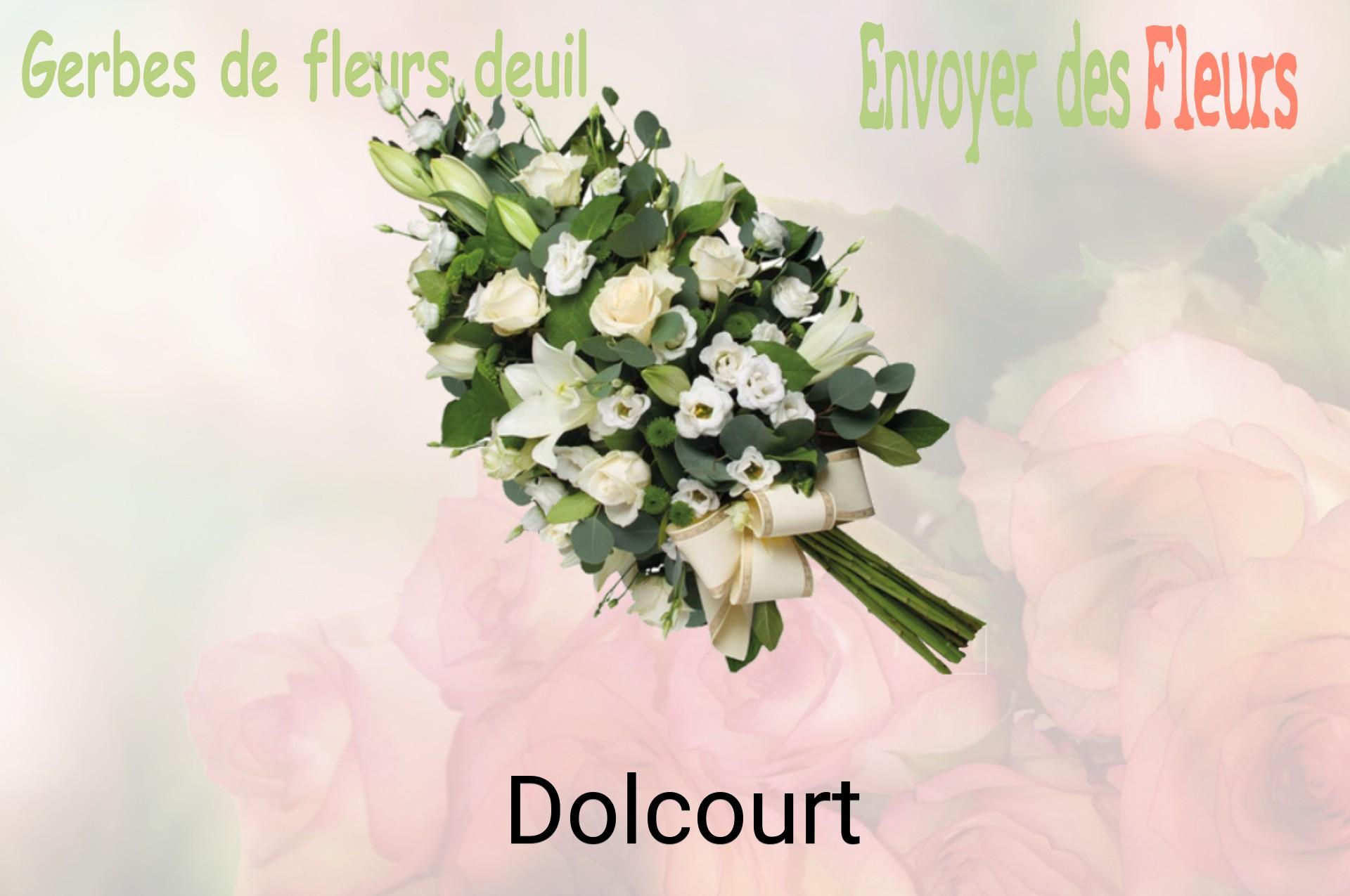 Gerbe de fleurs de deuil livrée à Dolcourt
